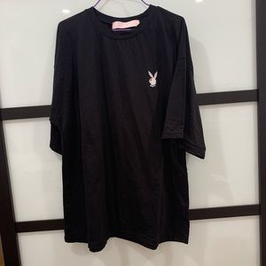 Playboy x Missguided oversized graphic tee.